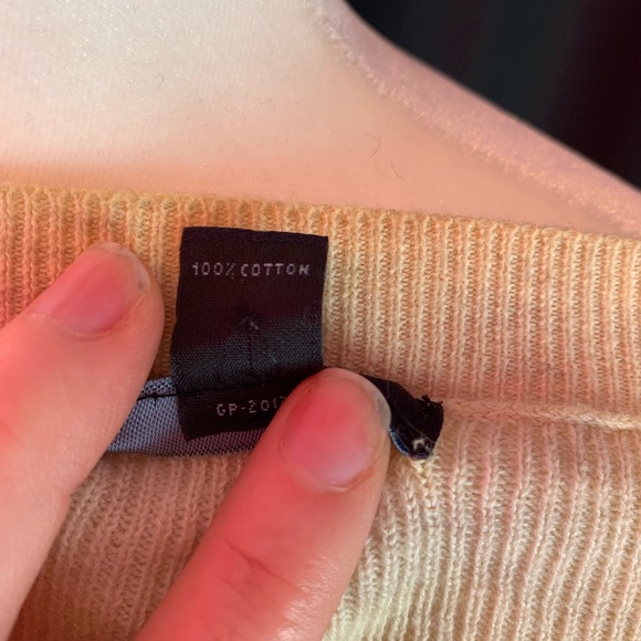 Gap ribbed cream ribbed sweater size L - Picture 6 of 7